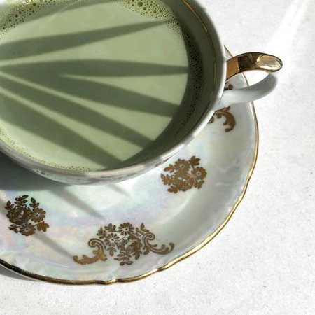 image green cup tea vintage