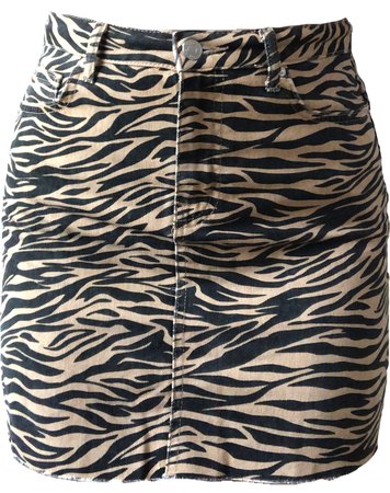 Tiger print skirt