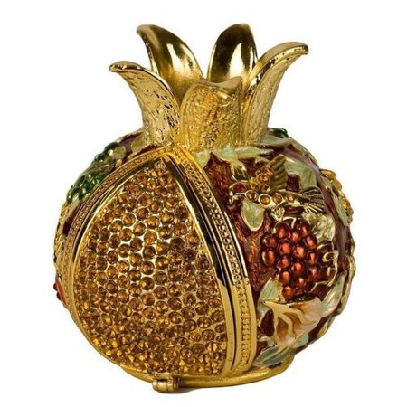 A hoard of riches... — yiddishthetic: Pomegranate havdalah spice box.