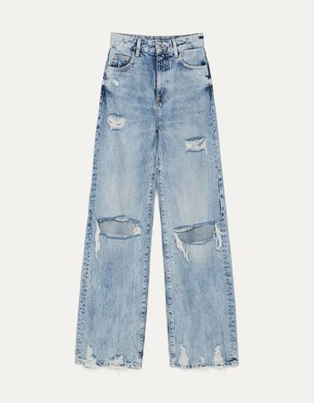 Jeans 90' s rotos - Jeans - Mujer | Bershka
