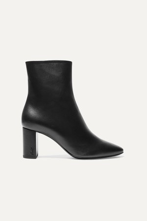 Black Lou leather ankle boots | SAINT LAURENT | NET-A-PORTER