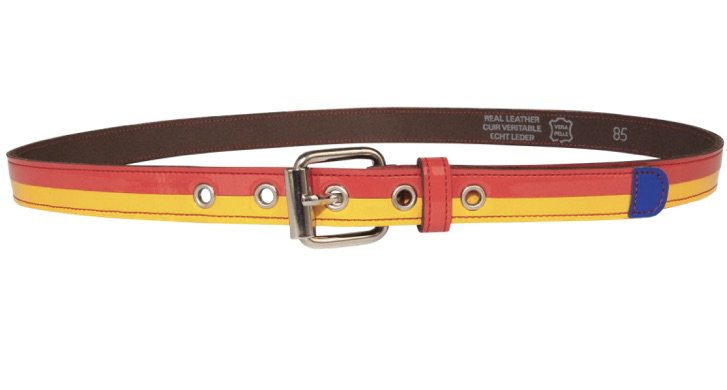 red and yellow belt