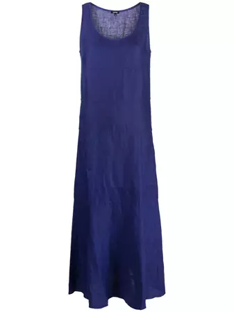 ASPESI Panelled Linen Maxi Dress