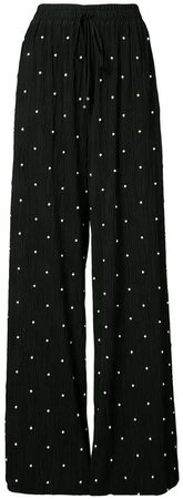 pearl embroidered trousers