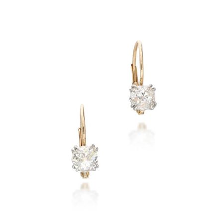 Gold And 1.40ct Diamond Drop Earrings Available For Immediate Sale At Sotheby’s