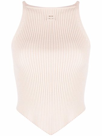 Courrèges Mesh Tips ribbed-knitted Tank Top - Farfetch