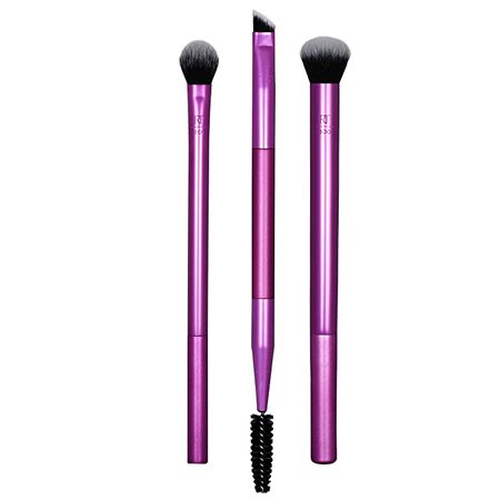 Amazon.com: Real Techniques Eyeshadow Makeup Brush Set with Bonus Brow Brush, Easily Shade and Blend, 2 Count, Packaging and Handle Color May Vary: Beauty