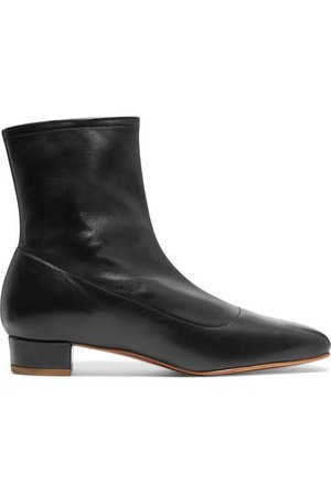 BY FAR | Este leather ankle boots | NET-A-PORTER.COM