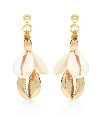 22Kt Gold Plated Cowry Shell Earrings - TOHUM Design | mytheresa.com