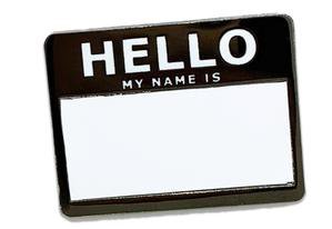Hello My Name Is Pin ( With Dry Erase Board ) – Pinlounge