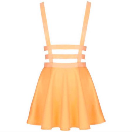 Orange Suspender Skirt (edit)