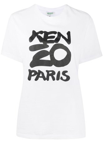 Kenzo Graphic Logo-Print T-Shirt Ss20 | Farfetch.com