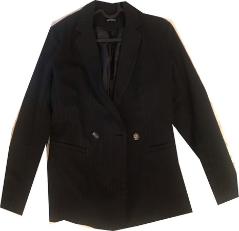 pinstripe suit jacket