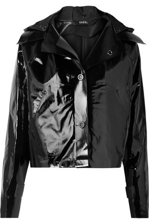 Kassl Editions | Cropped coated cotton-blend jacket | NET-A-PORTER.COM
