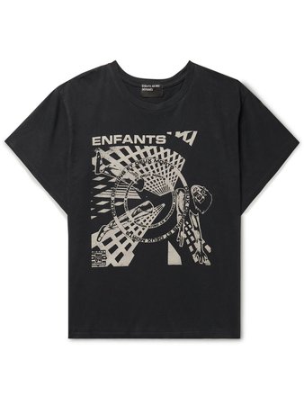 CLOTHBASE Enfants Riches Déprimés Black Logo Romeo T-Shirt - Jeno glitch Mode NCT Dream