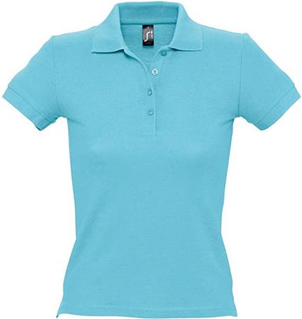 SOLS Womens/Ladies People Pique Short Sleeve Cotton Polo Shirt at Amazon Women’s Clothing store