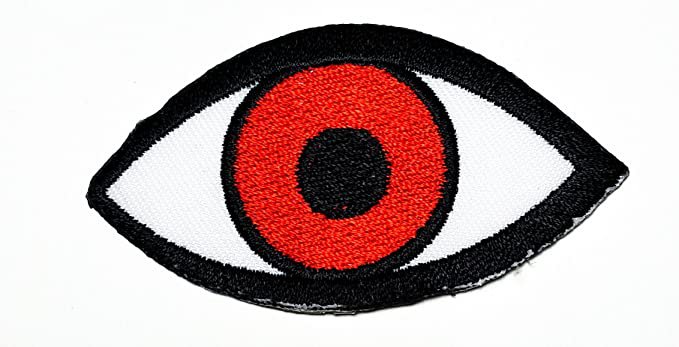 Amazon.com: HHO red Eye Eyeball Tattoo Eye Eyeball Tattoo Cartoon Patch Embroidered DIY Patches Cute Applique Sew Iron on Kids Craft Patch for Bags Jackets Jeans Clothes