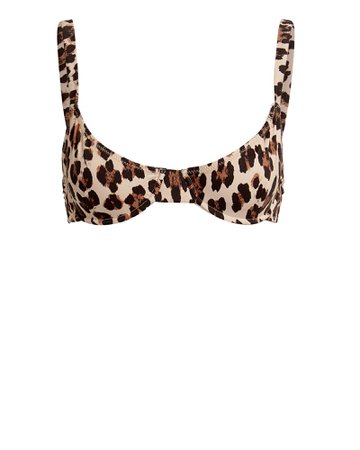 Mykela Leopard Bikini Top