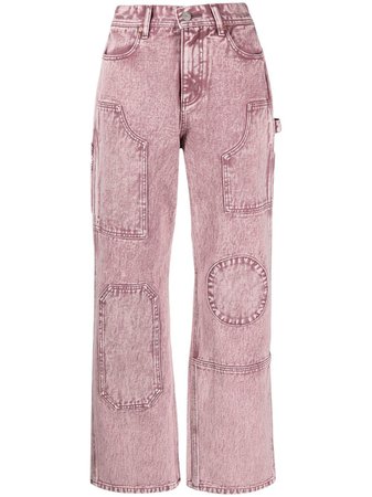 Andersson Bell Patchwork straight-leg Jeans - Farfetch