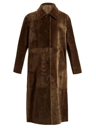 BOTTEGA VENETA Reversible long shearling coat