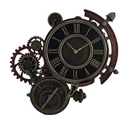 Veronese Design Mechanical Steampunk Astrolabe Star Tracker Wall Clock 17 Inch: Home & Kitchen