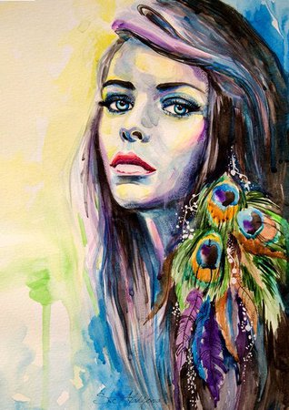 drawing of peacock fashion woman - Google Search
