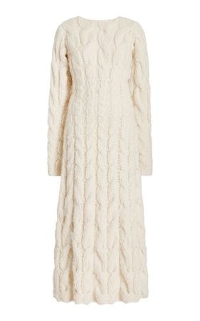Gabriela Hearst Poppy Cable-Knit Cashmere Sweater Dress By Gabriela Hearst | Moda Operandi