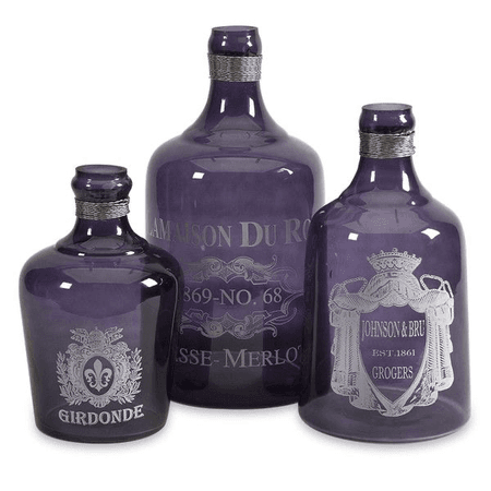 purple bottles