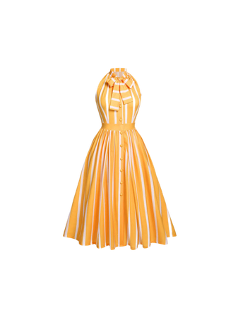 1950s orange dress