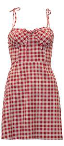 Wayf Red Gingham Dress – Curated Vintage