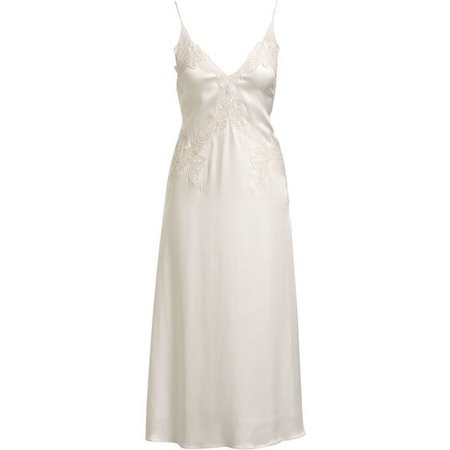 Ivory Silk Slip Dress