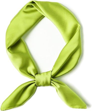 ZLIXING Green Neck Scarf for Daphne Dress Costume Accessories Women Silk Ascot for Scooby Doo Costume at Amazon Men’s Clothing store