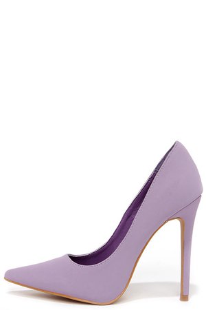 MAKE IT SNAPPY LAVENDER POINTED PUMPS | Lulus