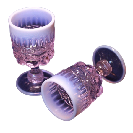 Mosser Glassware in Pink Opal