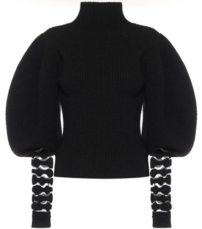 Ribbed Knit Alpaca And Wool Turtleneck Sweater | Loewe - Mytheresa