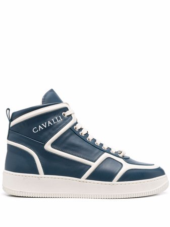 Roberto Cavalli logo-print high-top Sneakers - Farfetch
