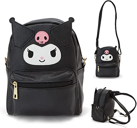 Amazon.com | Kawaii Kuromi Backpack for Girls Anime Mini Backpack Cute PU Bag Shoulder Bag For Girl Cosplay (White) | Kids' Backpacks