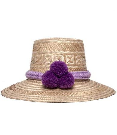 Purple Straw Hat
