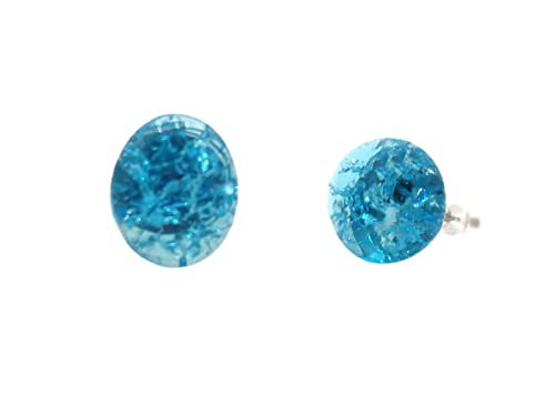 teal glass earrings - Google Search