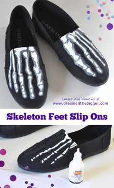 Halloween Skeleton Shoes - Pinterest