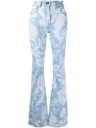 Etro paisley-print Jeans - Farfetch