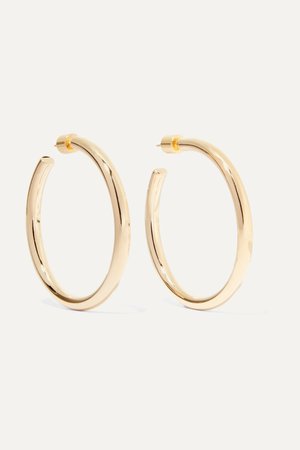 Gold Baby Lilly gold-plated hoop earrings | Jennifer Fisher | NET-A-PORTER