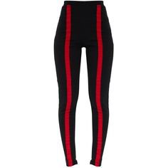 black red stripe skinny jeans pants