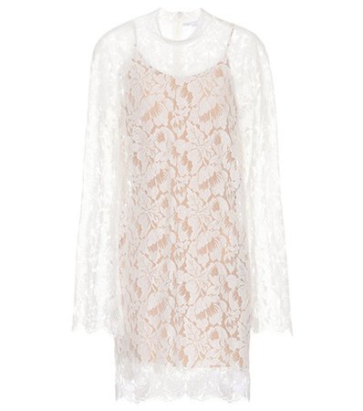 Cayla lace cotton-blend dress