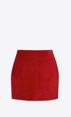 Saint Laurent ‎Suede Skirt ‎ | YSL.com