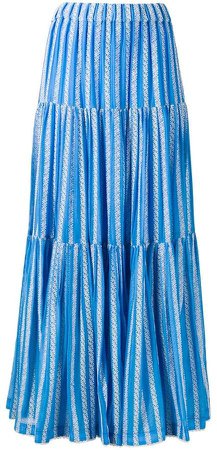 embroidered maxi skirt