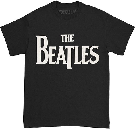 Amazon.com: Beatles Men's Solid Logo T-shirt Small Black: Clothing