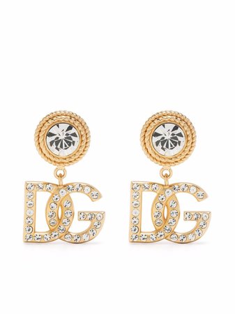 Dolce & Gabbana DG crystal-embellished earrings - FARFETCH