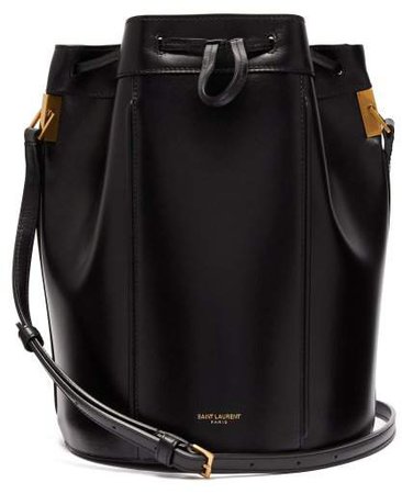 Talitha Smooth Leather Bucket Bag - Womens - Black