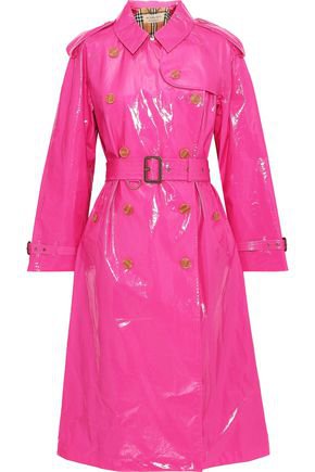 Neon glossed-cotton trench coat | BURBERRY | Sale up to 70% off | THE OUTNET